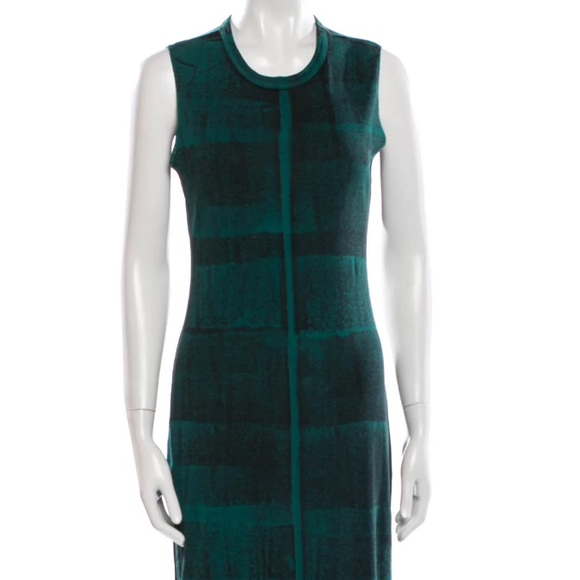 Raquel Allegra Column Tank Dress in Green Moss - Picture 5 of 12